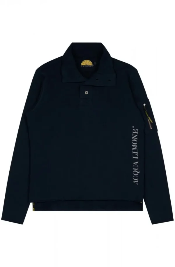 ACQUA LIMONE - High Neck Button Dark Navy Online