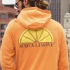 ACQUA LIMONE - Hood Sweat Orange Outlet