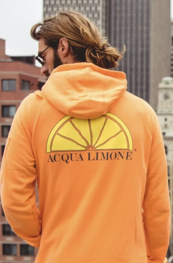 ACQUA LIMONE - Hood Sweat Orange Outlet