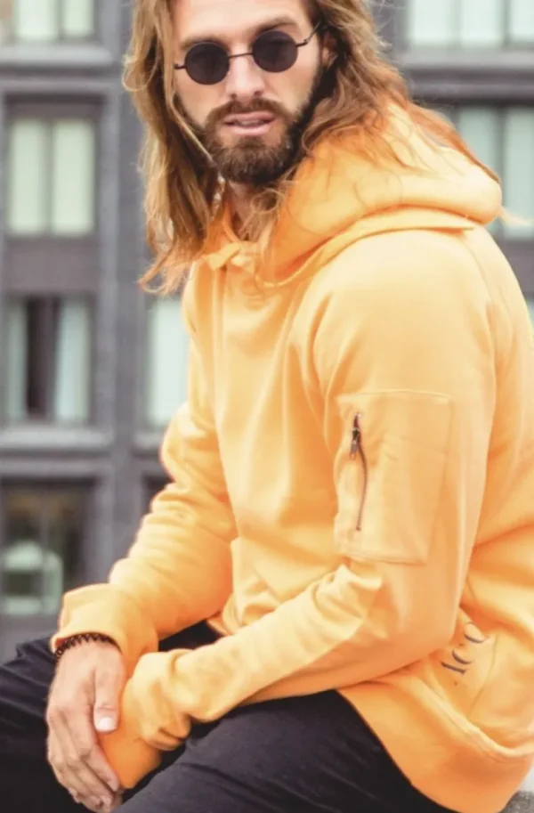 ACQUA LIMONE - Hood Sweat Orange Outlet