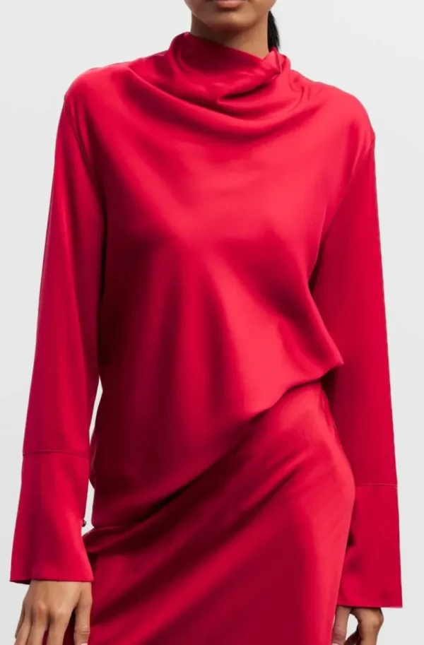 AHLVAR GALLERY - Ayumi Blouse - Red Discount