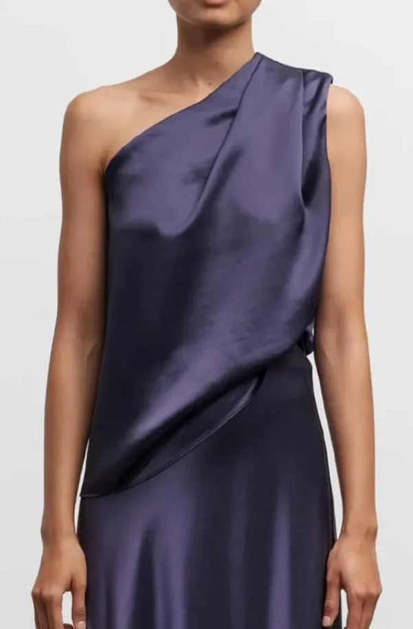 AHLVAR GALLERY - Elle Satin Tank - Plum Outlet