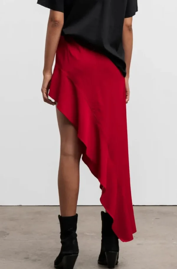 AHLVAR GALLERY - Hida frill Skirt - Red Clearance