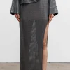 AHLVAR GALLERY - Hilda Sequin Skirt - Dark Grey New