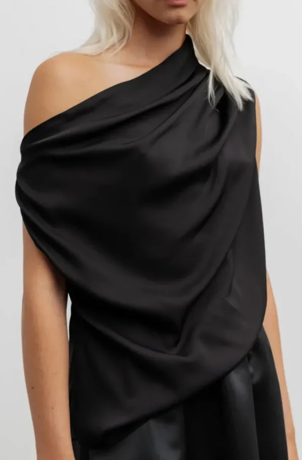 AHLVAR GALLERY - Lana Silk Tank Black Best