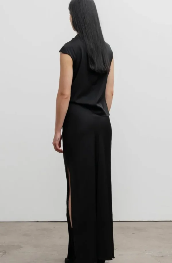 AHLVAR GALLERY - Lima Silk Top Black Fashion