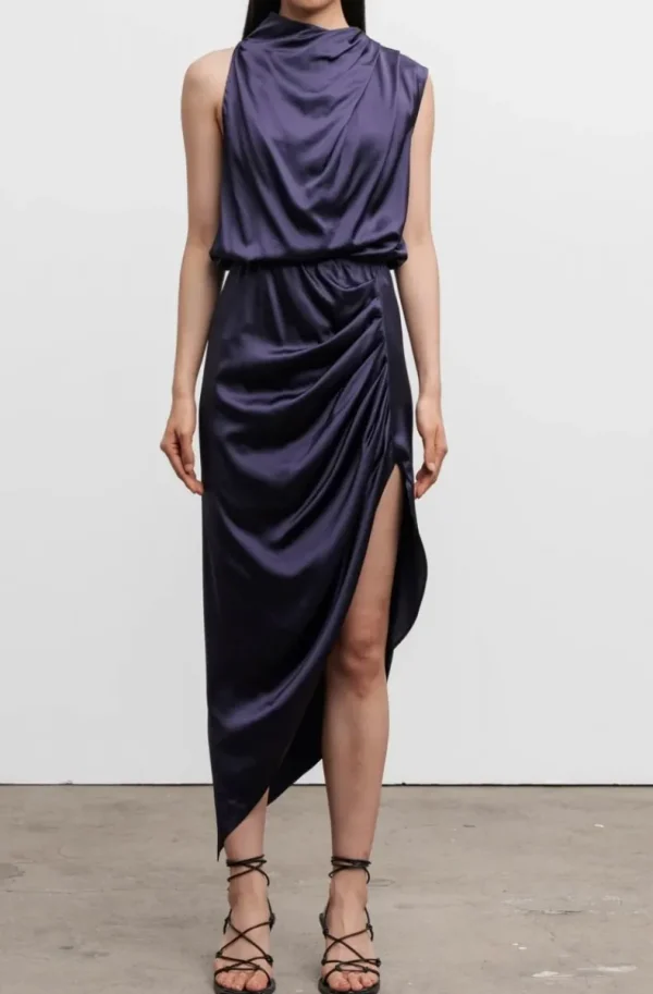 AHLVAR GALLERY - Tilda Dress - Plum Clearance