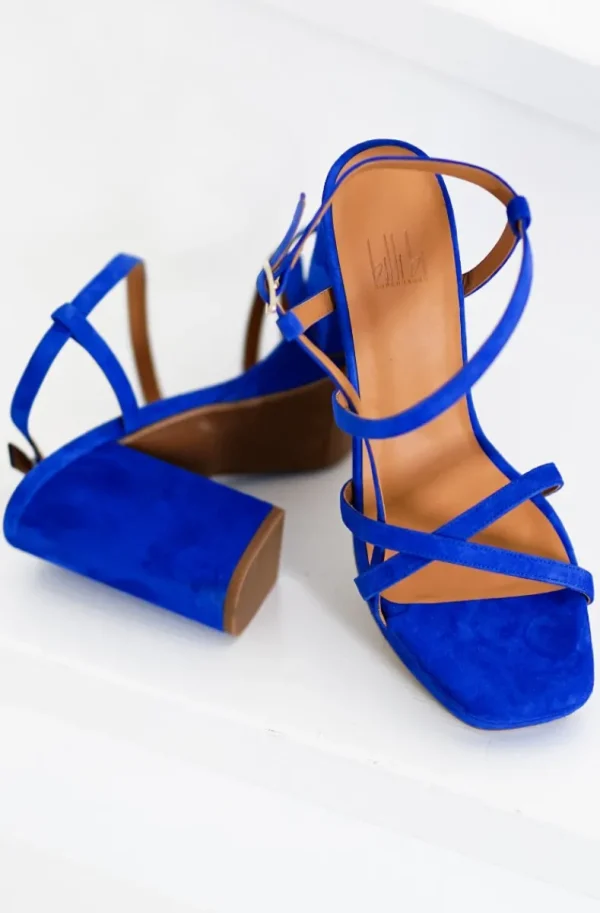 BILLI BI - sandalett platå 4721 - Royal Blue Best