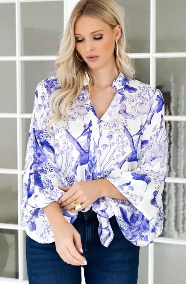 BLOND HOUR - Alyssa Blouse - Blue Bird Fashion