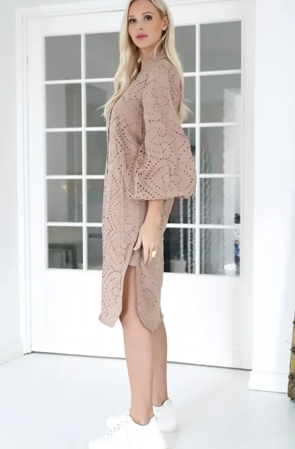 BLOND HOUR - Angelic Shirt Dress - Taupe Online