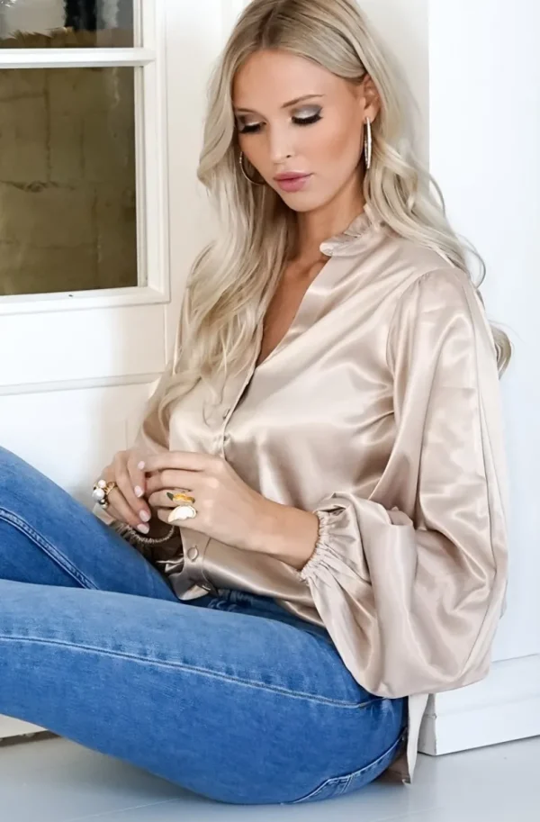 BLOND HOUR - Aurora Blouse - Champagne Discount