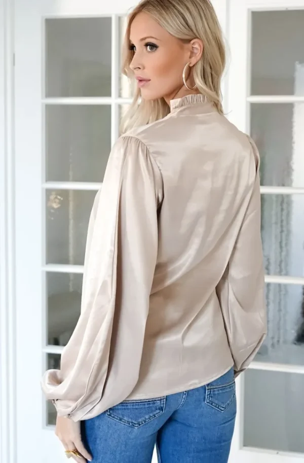 BLOND HOUR - Aurora Blouse - Champagne Discount