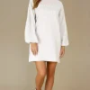 BLOND HOUR - Champagne Sweatshirt Dress - Sand Sale