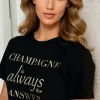 BLOND HOUR - Champagne t-shirt - Black Gold New