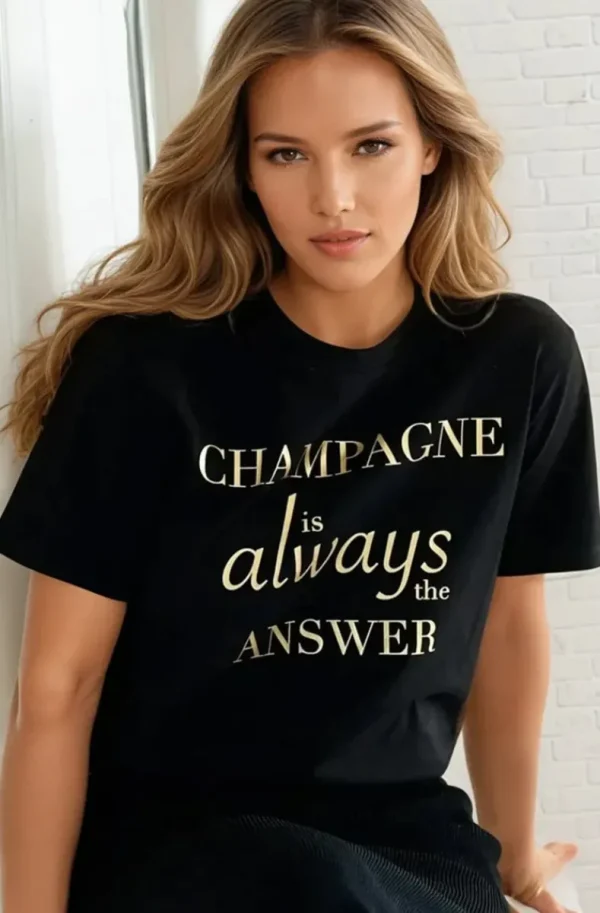 BLOND HOUR - Champagne t-shirt - Black Gold New