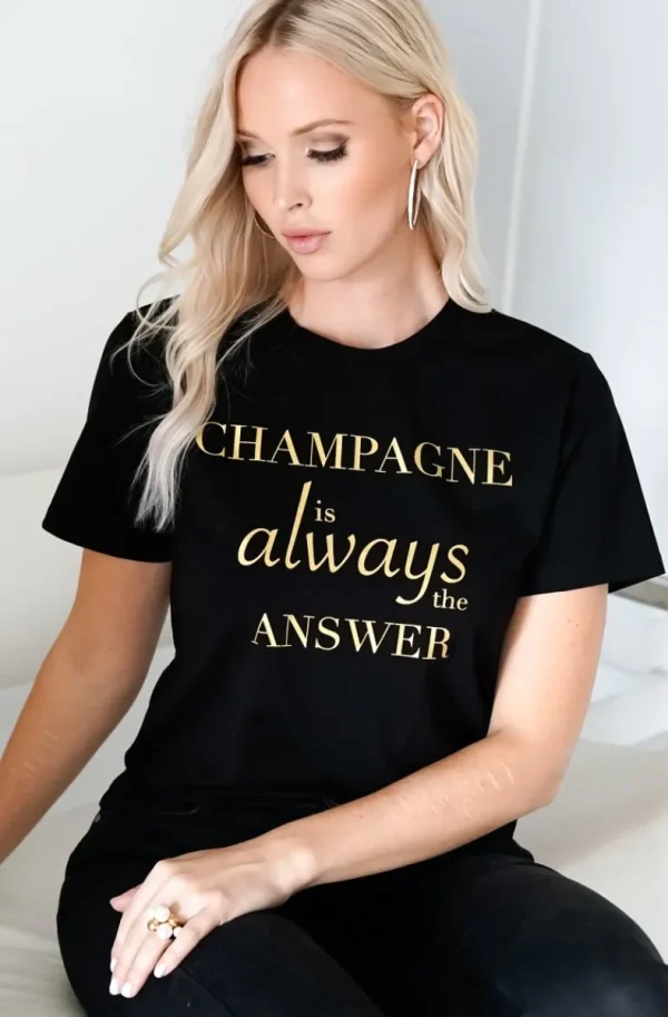 BLOND HOUR - Champagne t-shirt - Black Gold New