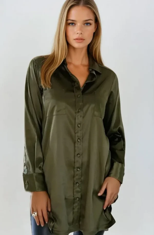 BLOND HOUR - Ease Shirt - Olive Best