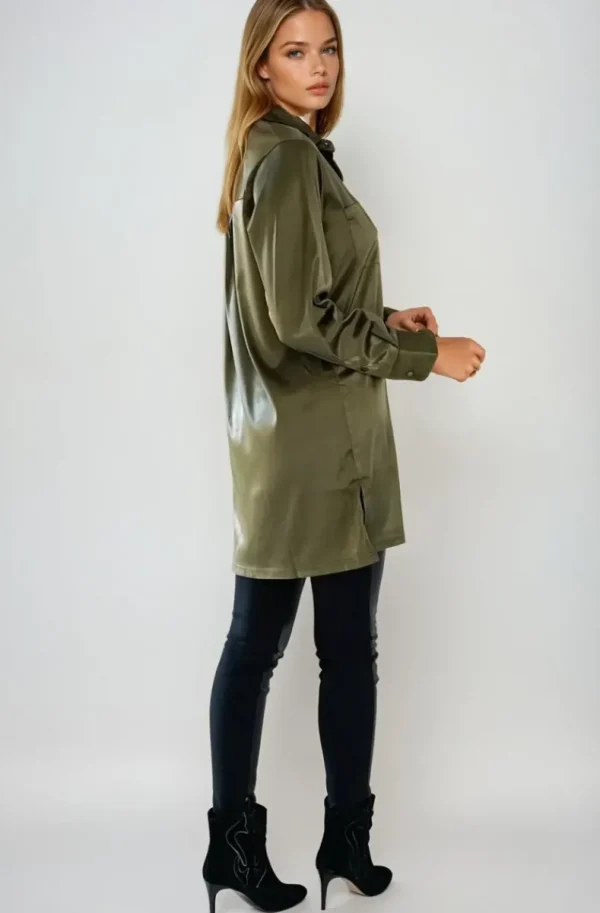 BLOND HOUR - Ease Shirt - Olive Best