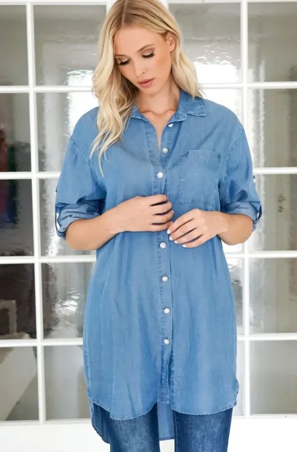 BLOND HOUR - Havanna Shirt - Denim Discount