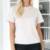 BLOND HOUR - The perfect Round neck Tshirt - Sand Hot