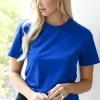 BLOND HOUR - the Perfect Round neck Tshirt - Vibrant Blue Best