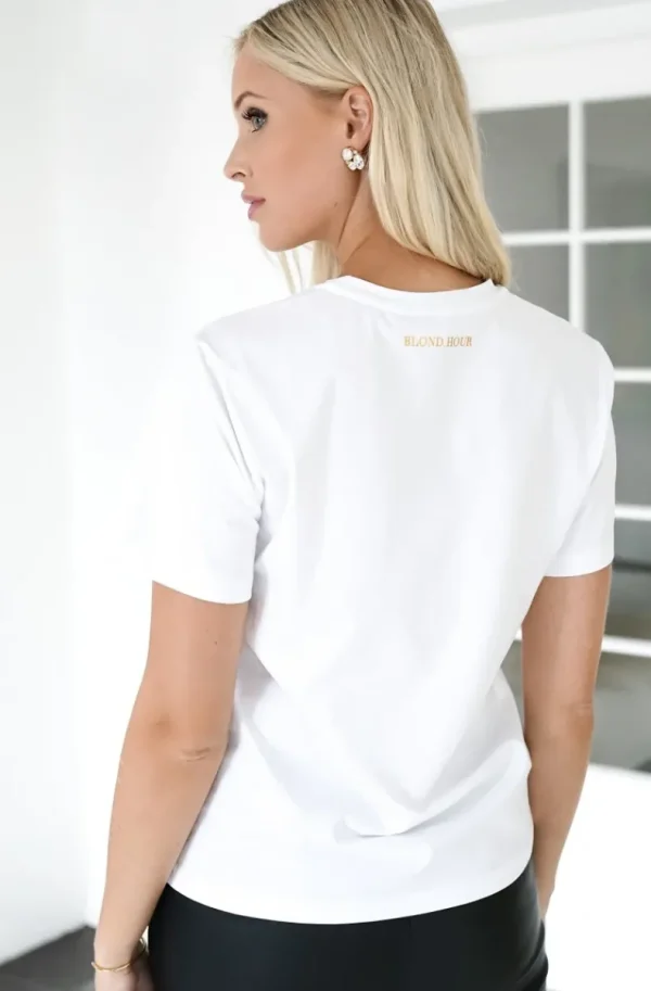 BLOND HOUR - The perfect Round neck Tshirt - White Online