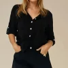 BLOND HOUR - Time Linen shirt - Black Hot