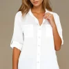 BLOND HOUR - Time Linen shirt - White Outlet