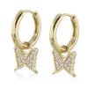 CAROLINA GYNNING JEWELRY - Petite Papillion Sparkling Creol Goldplated Online