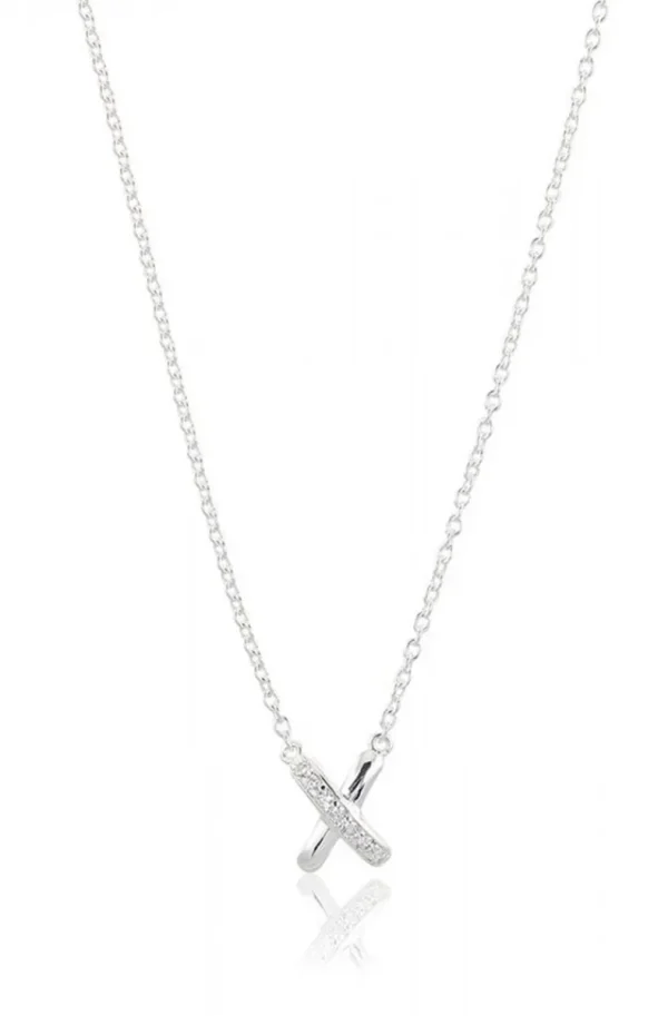 CAROLINA GYNNING JEWELRY - Cross My Heart Necklace Silver Hot