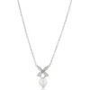 CAROLINA GYNNING JEWELRY - Ellipse Mini Pearl Necklace Silver Sale