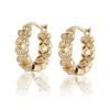 CAROLINA GYNNING JEWELRY - Sparkling Ellipse Mini Earrings S Goldplated Discount