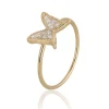 CAROLINA GYNNING JEWELRY - Petite Papillion Sparkling Ring Goldplated Hot