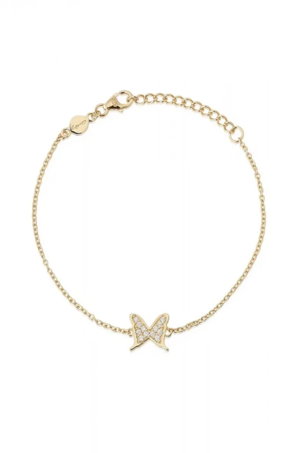 CAROLINA GYNNING JEWELRY - Petite Papillion Sparkling Bracelet Goldplated Hot