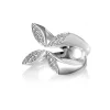 CAROLINA GYNNING JEWELRY - Sparkling Ellipse Ring Silver Clearance