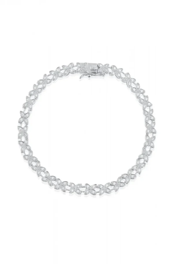 CAROLINA GYNNING JEWELRY - Sparkling Ellipse Bracelet Silver Hot