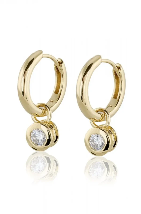 CAROLINA GYNNING JEWELRY - Älskad Earrings Creol Goldplated Best