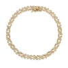 CAROLINA GYNNING JEWELRY - Sparkling Ellipse Bracelet Goldplated New