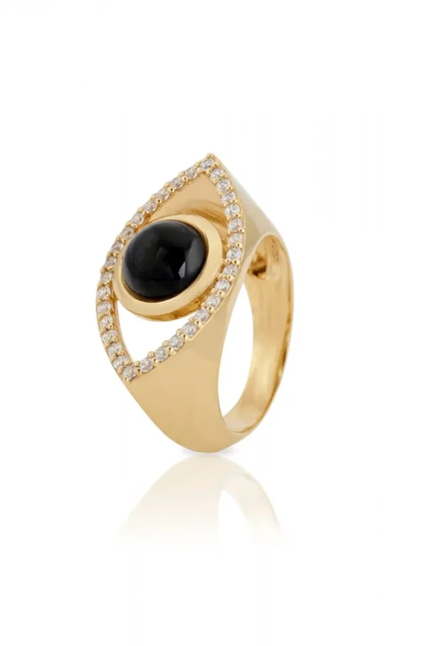 CAROLINA GYNNING JEWELRY - Devine Eye Ring Goldplated New