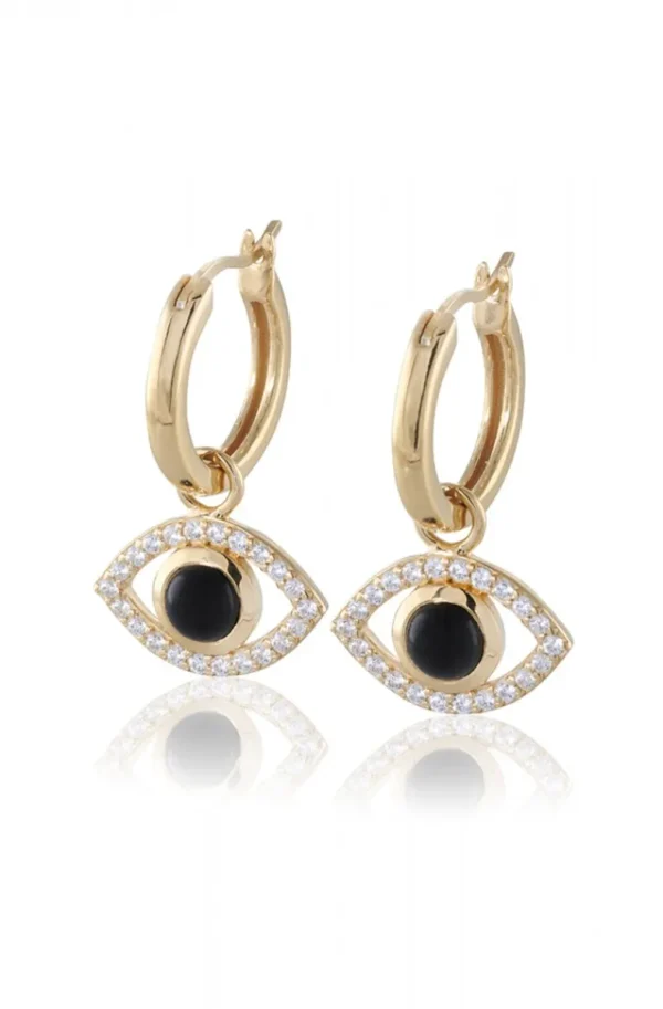 CAROLINA GYNNING JEWELRY - Devine Eye Earrings Goldplated Hot