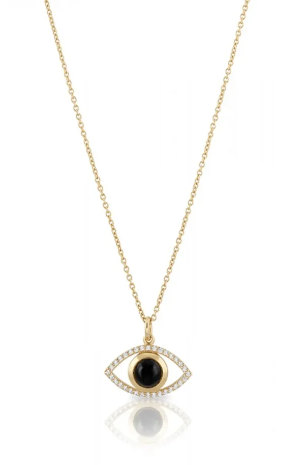 CAROLINA GYNNING JEWELRY - Devine Eye Necklace Goldplated Sale