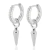 CAROLINA GYNNING JEWELRY - Spear of Life Creol Earrings Silver Outlet