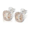 CAROLINA GYNNING JEWELRY - Glamorous Stud Earrings Silver Champagne Discount