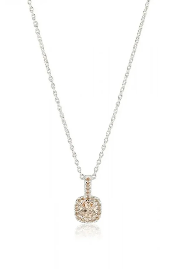 CAROLINA GYNNING JEWELRY - Glamorous Necklace Silver Champagne Hot