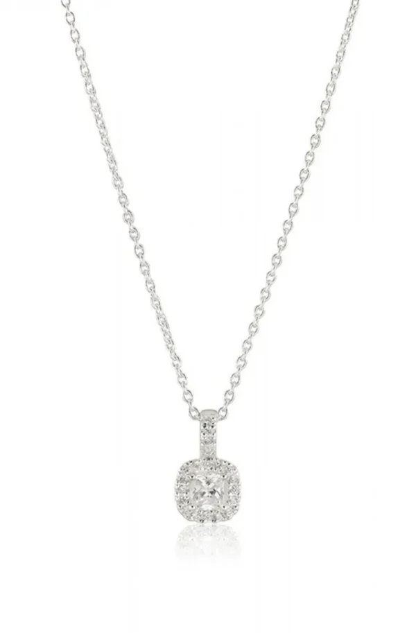 CAROLINA GYNNING JEWELRY - Glamorous Necklace Silver Clear Discount