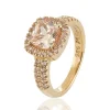 CAROLINA GYNNING JEWELRY - Glamorous Ring Goldplated Champagne Outlet