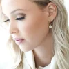 CAROLINA GYNNING JEWELRY - Glamorous Creol Earrings Goldplated Clear Fashion