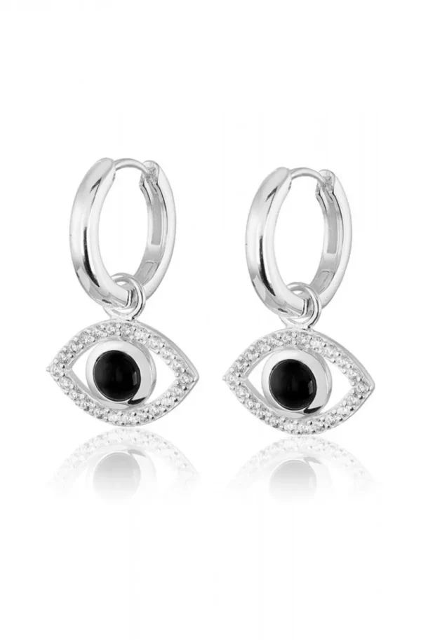 CAROLINA GYNNING JEWELRY - Devine Eye Earrings Silver Best