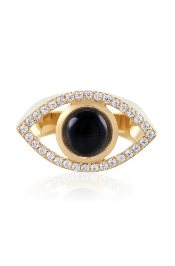 CAROLINA GYNNING JEWELRY - Devine Eye Ring Goldplated New