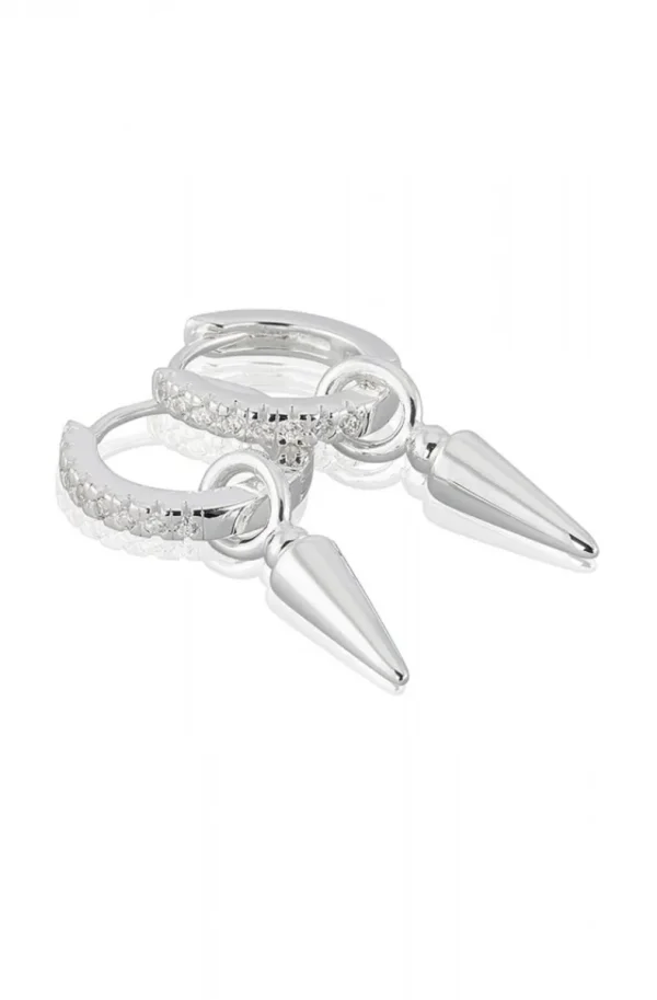 CAROLINA GYNNING JEWELRY - Spear of Life Creol Earrings Silver Outlet